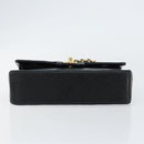 CHANEL Matelasse 23 Chain Shoulder Bag Lamb Skin Black Gold CC Auth 143662AV-5