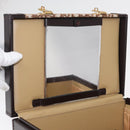 Christian Dior Trotter Canvas Vanity Hand Bag Beige Gold Auth 143663V-19