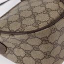 GUCCI GG Supreme Web Sherry Line Bag PVC Beige Gold 89 02 032 Auth 143664-9