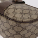 GUCCI GG Supreme Web Sherry Line Bag PVC Beige Gold 89 02 032 Auth 143664-14