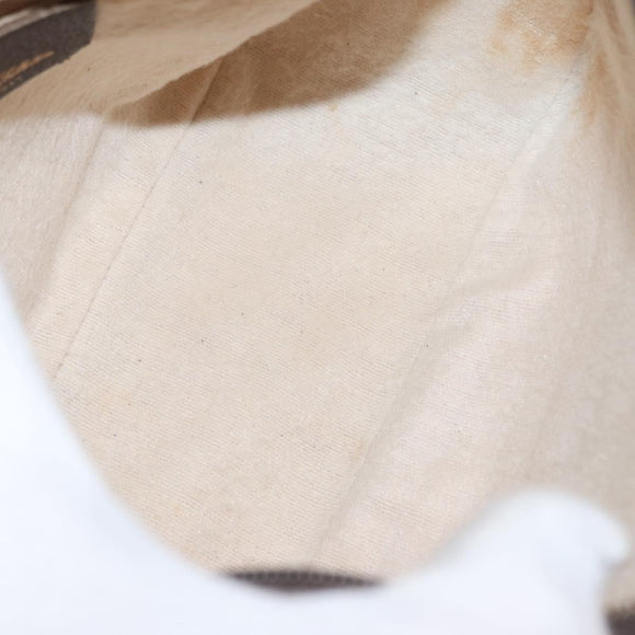 GUCCI GG Supreme Web Sherry Line Bag PVC Beige Gold 89 02 032 Auth 143664