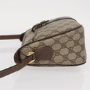 GUCCI GG Supreme Web Sherry Line Bag PVC Beige Gold 89 02 032 Auth 143664-4