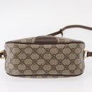 GUCCI GG Supreme Web Sherry Line Bag PVC Beige Gold 89 02 032 Auth 143664-5