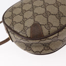 GUCCI GG Supreme Web Sherry Line Bag PVC Beige Gold 156 02 066 Auth 143665-12