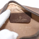 GUCCI GG Supreme Web Sherry Line Bag PVC Beige Gold 156 02 066 Auth 143665-16