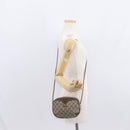 GUCCI GG Supreme Web Sherry Line Bag PVC Beige Gold 156 02 066 Auth 143665-21