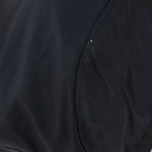 PRADA Shoulder Bag Nylon Navy Gold Auth 143666