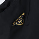 PRADA Shoulder Bag Nylon Navy Gold Auth 143666-17