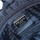 PRADA Schoudertas Nylon Marine Goud Auth 143666-18