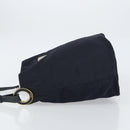 PRADA Shoulder Bag Nylon Navy Gold Auth 143666-4