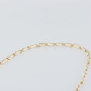 Salvatore Ferragamo Gancini Chain Shoulder Bag Leather White Gold Auth 143667-8