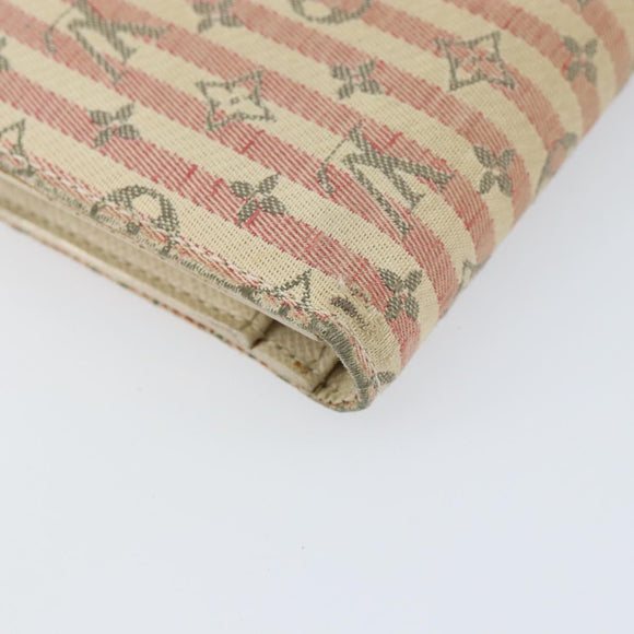 LOUIS VUITTON Mini Lin Croisette Portefeuille Viennois Pink M95658 Auth 143668