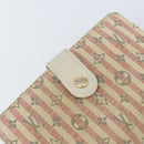 LOUIS VUITTON Mini Lin Croisette Portefeuille Viennois Pink M95658 Auth 143668-17