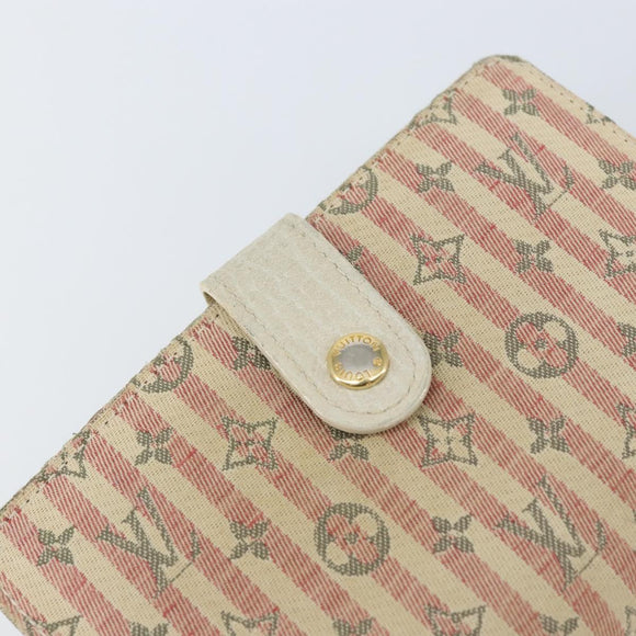 LOUIS VUITTON Mini Lin Croisette Portefeuille Viennois Pink M95658 Auth 143668