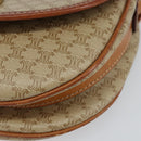 CELINE Macadam Canvas Shoulder Bag PVC Beige Gold Auth 143671-10