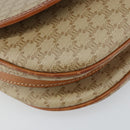 CELINE Macadam Canvas Shoulder Bag PVC Beige Gold Auth 143671-11