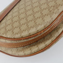 CELINE Macadam Canvas Shoulder Bag PVC Beige Gold Auth 143671-13