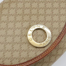 CELINE Macadam Canvas Shoulder Bag PVC Beige Gold Auth 143671-14