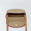 CELINE Macadam Canvas Shoulder Bag PVC Beige Gold Auth 143671-15