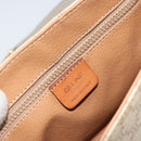 CELINE Macadam Canvas Shoulder Bag PVC Beige Gold Auth 143671-16