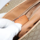 CELINE Macadam Canvas Shoulder Bag PVC Beige Gold Auth 143671-22
