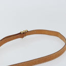 CELINE Macadam Canvas Shoulder Bag PVC Beige Gold Auth 143671-8