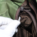 PRADA Shoulder Bag Nylon Khaki Silver Auth 143672-24