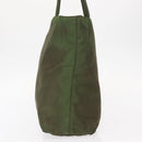 PRADA Shoulder Bag Nylon Khaki Silver Auth 143672-4