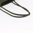 PRADA Shoulder Bag Nylon Khaki Silver Auth 143672-7