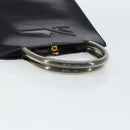 Salvatore Ferragamo Hand Bag Enamel Black Gold Auth 143675-7