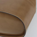 Salvatore Ferragamo Chain Shoulder Bag Enamel Beige Gold Auth 143680-10