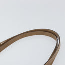 Salvatore Ferragamo Chain Shoulder Bag Enamel Beige Gold Auth 143680-8