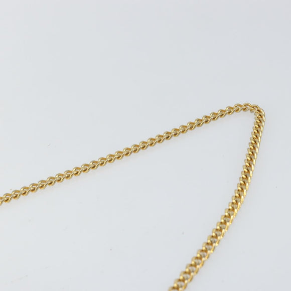 Christian Dior Honeycomb Canvas Chain Shoulder Bag PVC Beige Gold Auth 143712