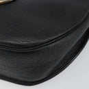 Christian Dior Shoulder Bag Leather Black Gold Auth 143713-8