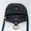 Christian Dior Shoulder Bag Leather Black Gold Auth 143713-10