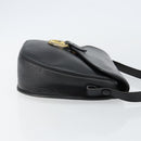 Christian Dior Shoulder Bag Leather Black Gold Auth 143713-3