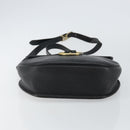 Christian Dior Shoulder Bag Leather Black Gold Auth 143713-5