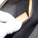 CELINE Macadam Canvas Hand Bag PVC Leather Brown Gold Auth 143725-12