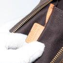 CELINE Macadam Canvas Hand Bag PVC Leather Brown Gold Auth 143726-20