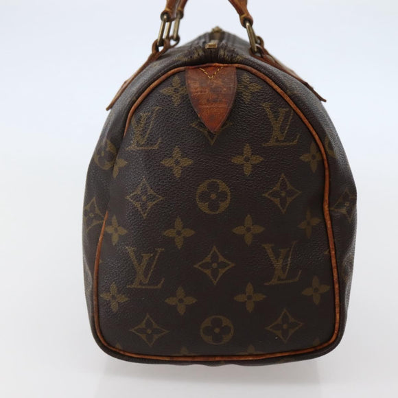 LOUIS VUITTON Monogram Speedy 25 Hand Bag M41528 LV Auth 143729