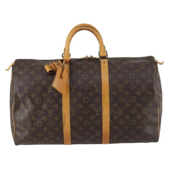 LOUIS VUITTON Monogram Keepall 50 Boston Bag M41426 LV Auth 143733