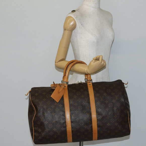 LOUIS VUITTON Monogram Keepall 50 Boston Bag M41426 LV Auth 143733