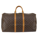 LOUIS VUITTON Monogram Keepall 55 Boston Bag M41424 LV Auth 143734-2