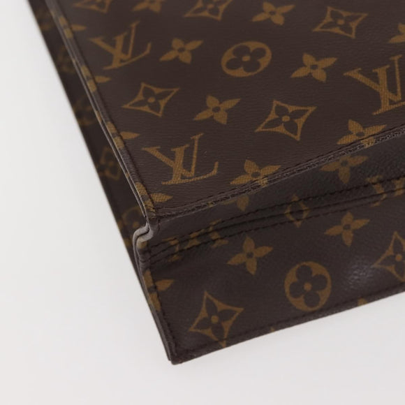 LOUIS VUITTON Monogram Sac Plat Hand Bag M51140 LV Auth 143740