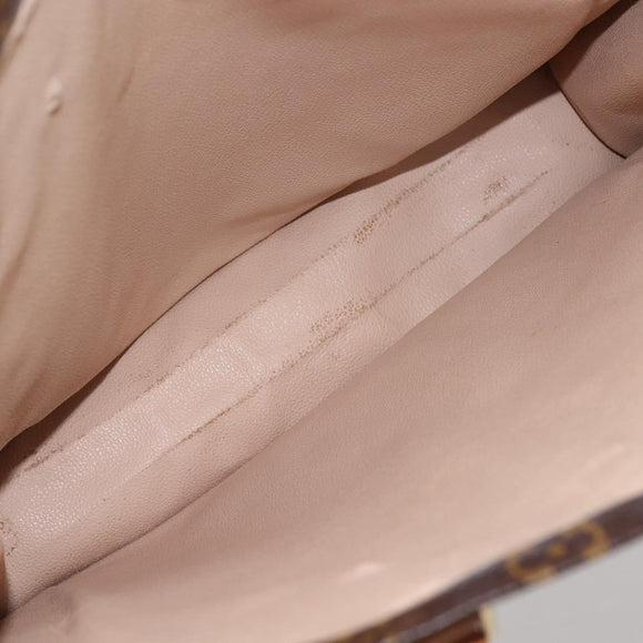 LOUIS VUITTON Monogram Sac Plat Hand Bag M51140 LV Auth 143740