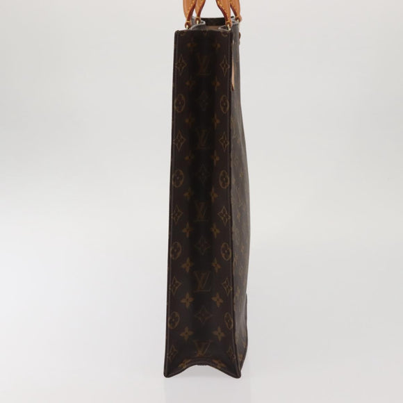 LOUIS VUITTON Monogram Sac Plat Hand Bag M51140 LV Auth 143740