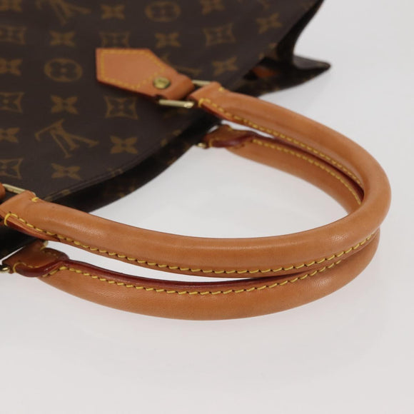 LOUIS VUITTON Monogram Sac Plat Hand Bag M51140 LV Auth 143740
