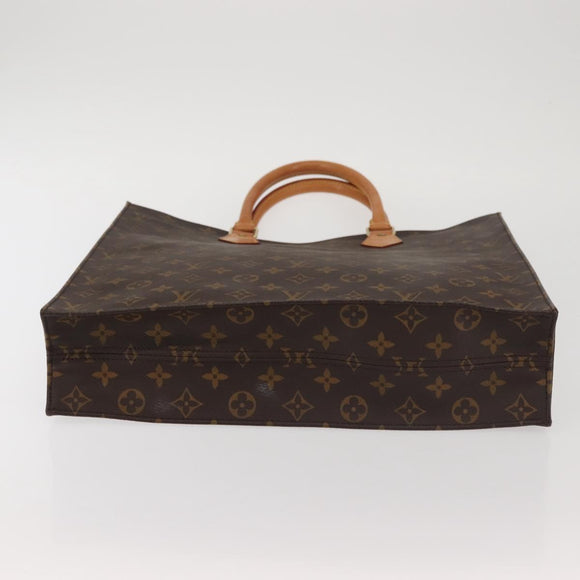 LOUIS VUITTON Monogram Sac Plat Hand Bag M51140 LV Auth 143740