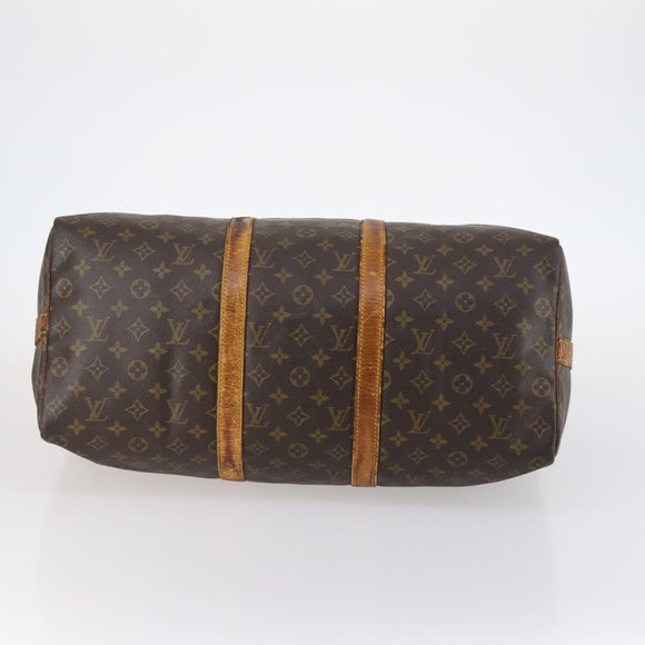 LOUIS VUITTON Monogram Keepall Bandouliere 50 Boston Bag M41416 LV Auth 143742