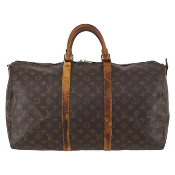 LOUIS VUITTON Monogram Keepall Bandouliere 50 Boston Bag M41416 LV Auth 143742 - 0
